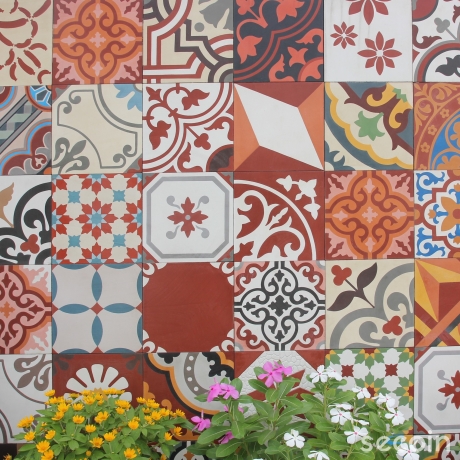 Patchwork - red tone